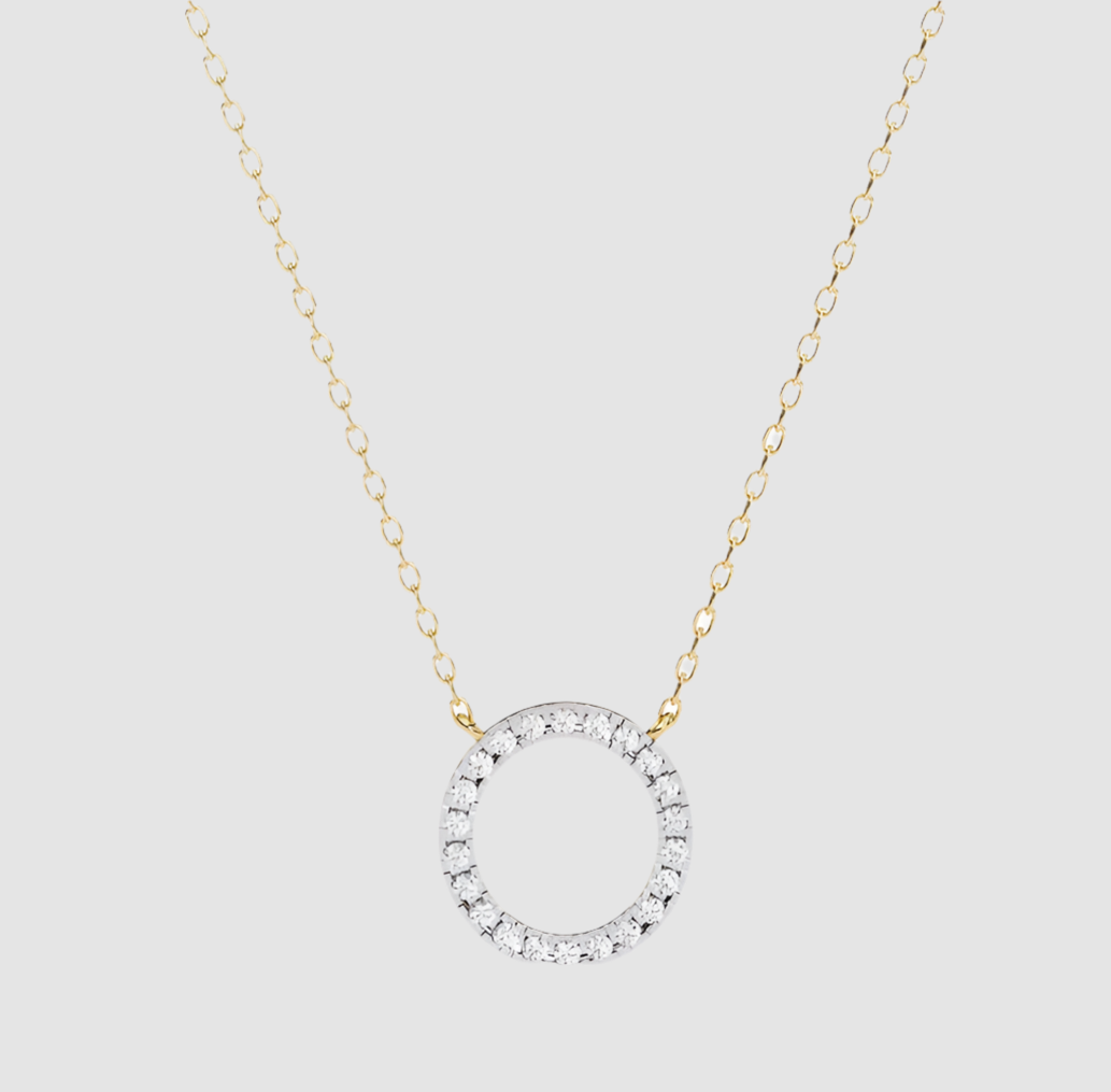 Diamond Halo Necklace