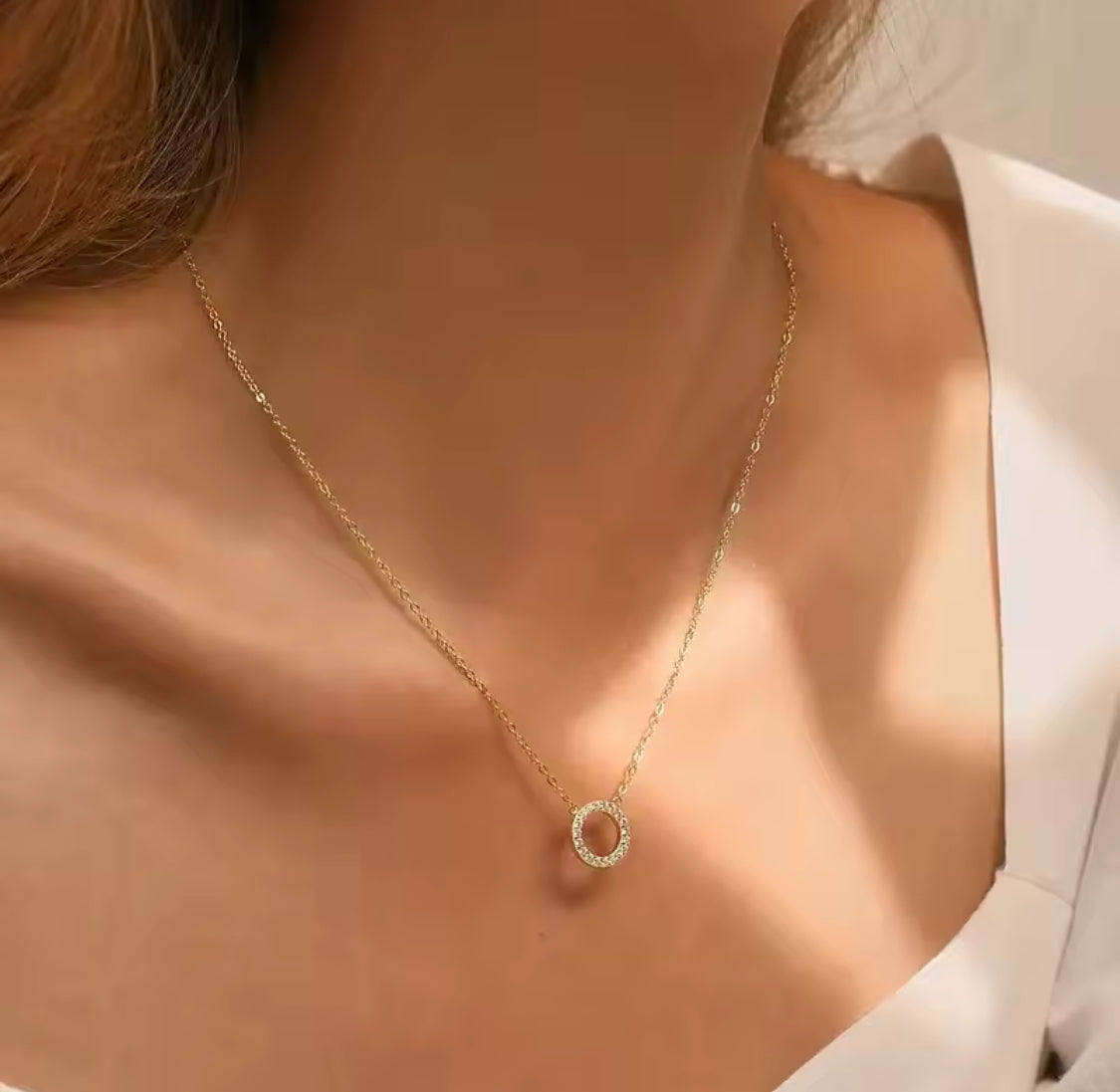 Diamond Halo Necklace