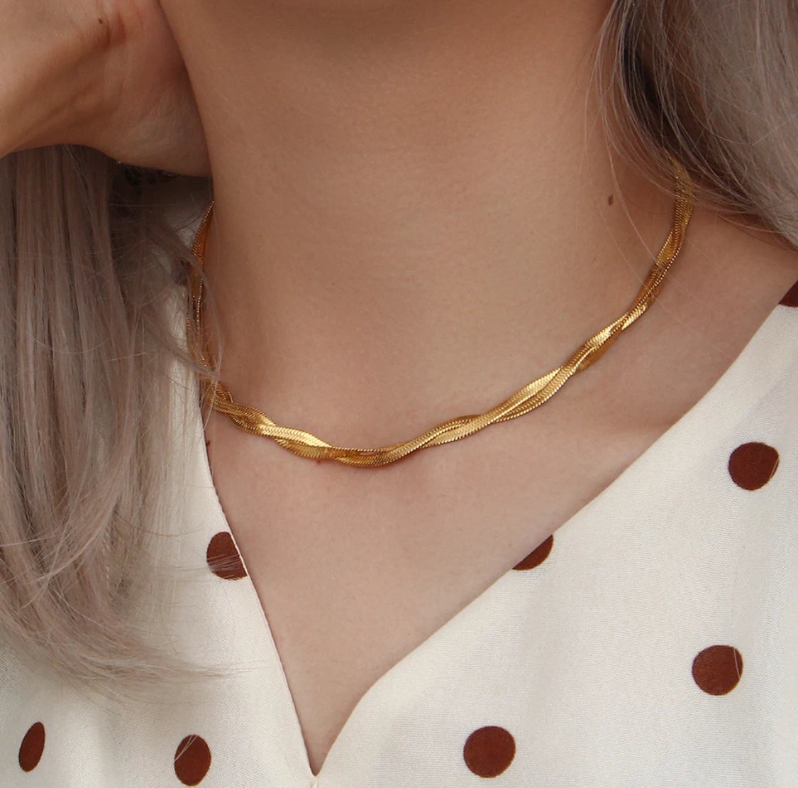 herringbone necklace