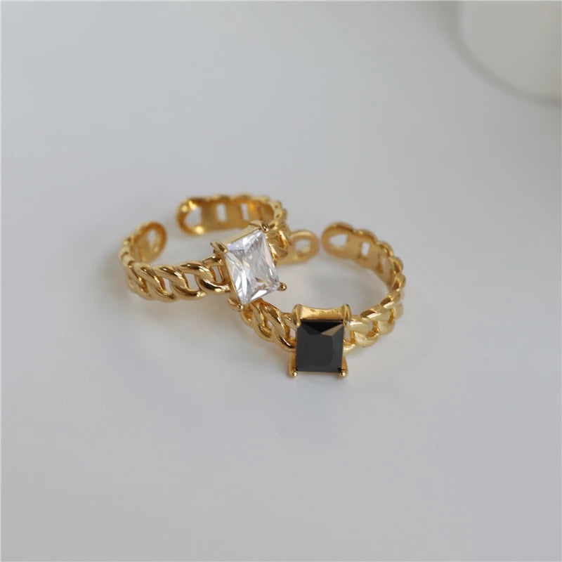 Kate Onyx Cuban Ring