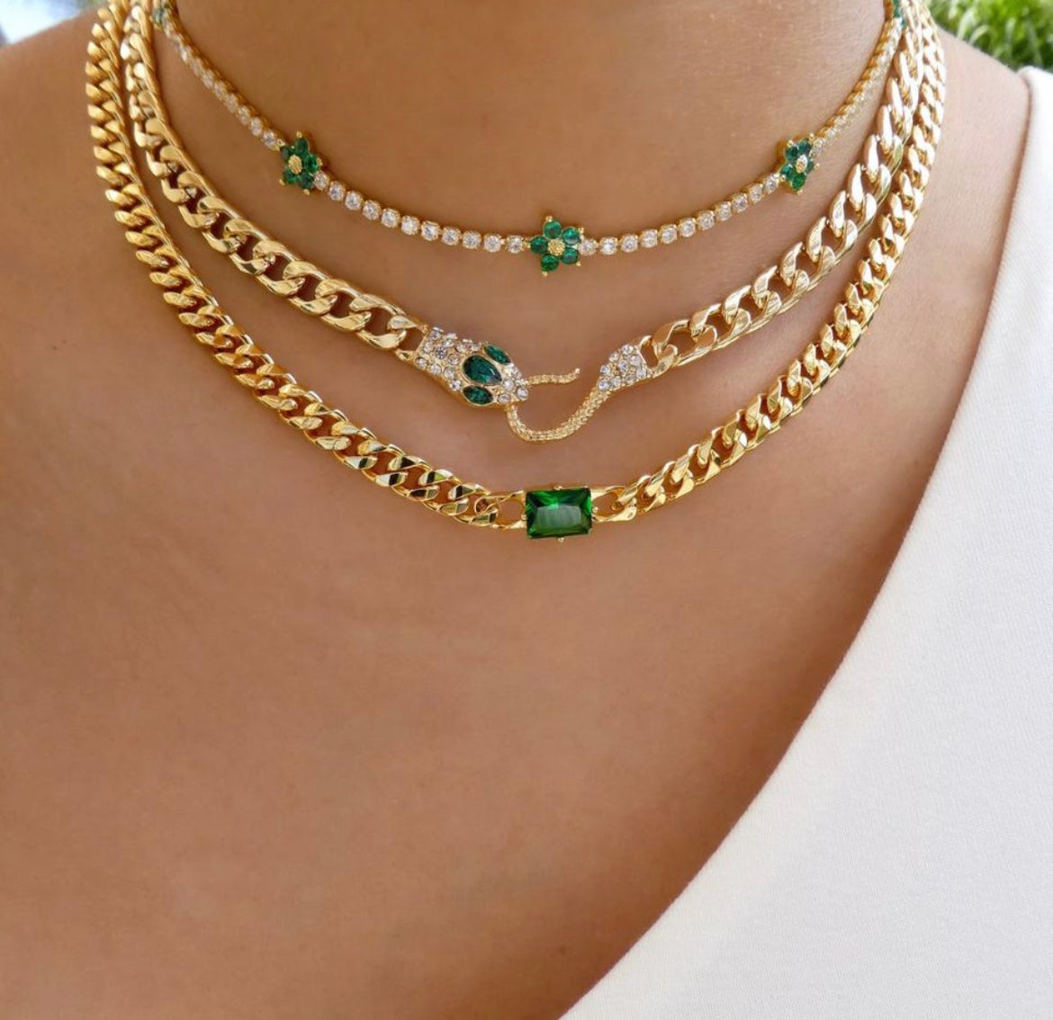 Paperclip Pearl Heart Necklace