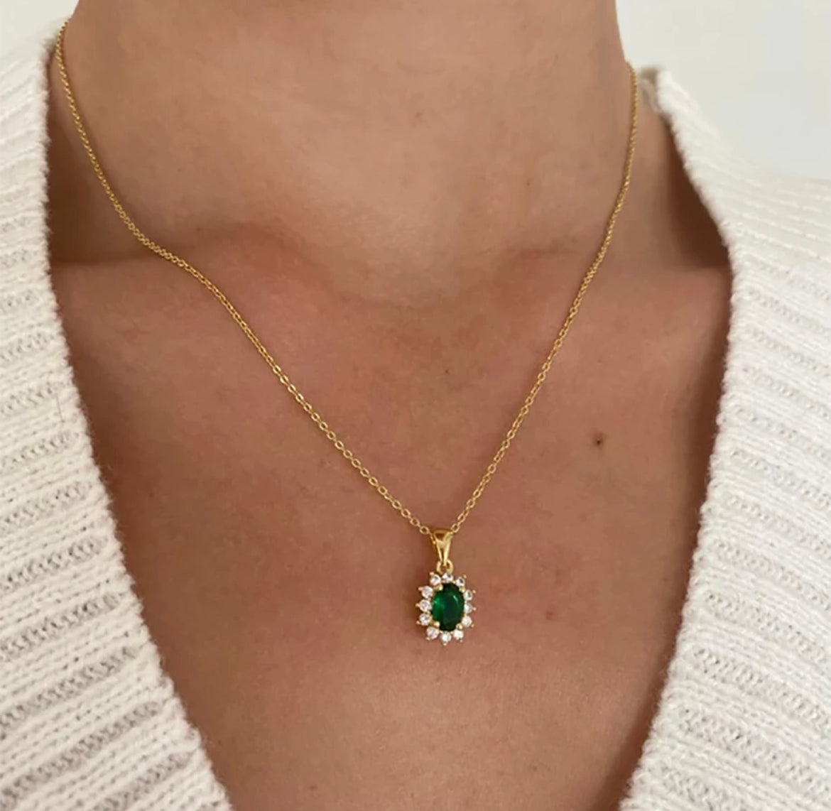 Sapphire Diamond Necklace