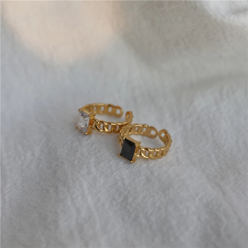 Kate Onyx Cuban Ring