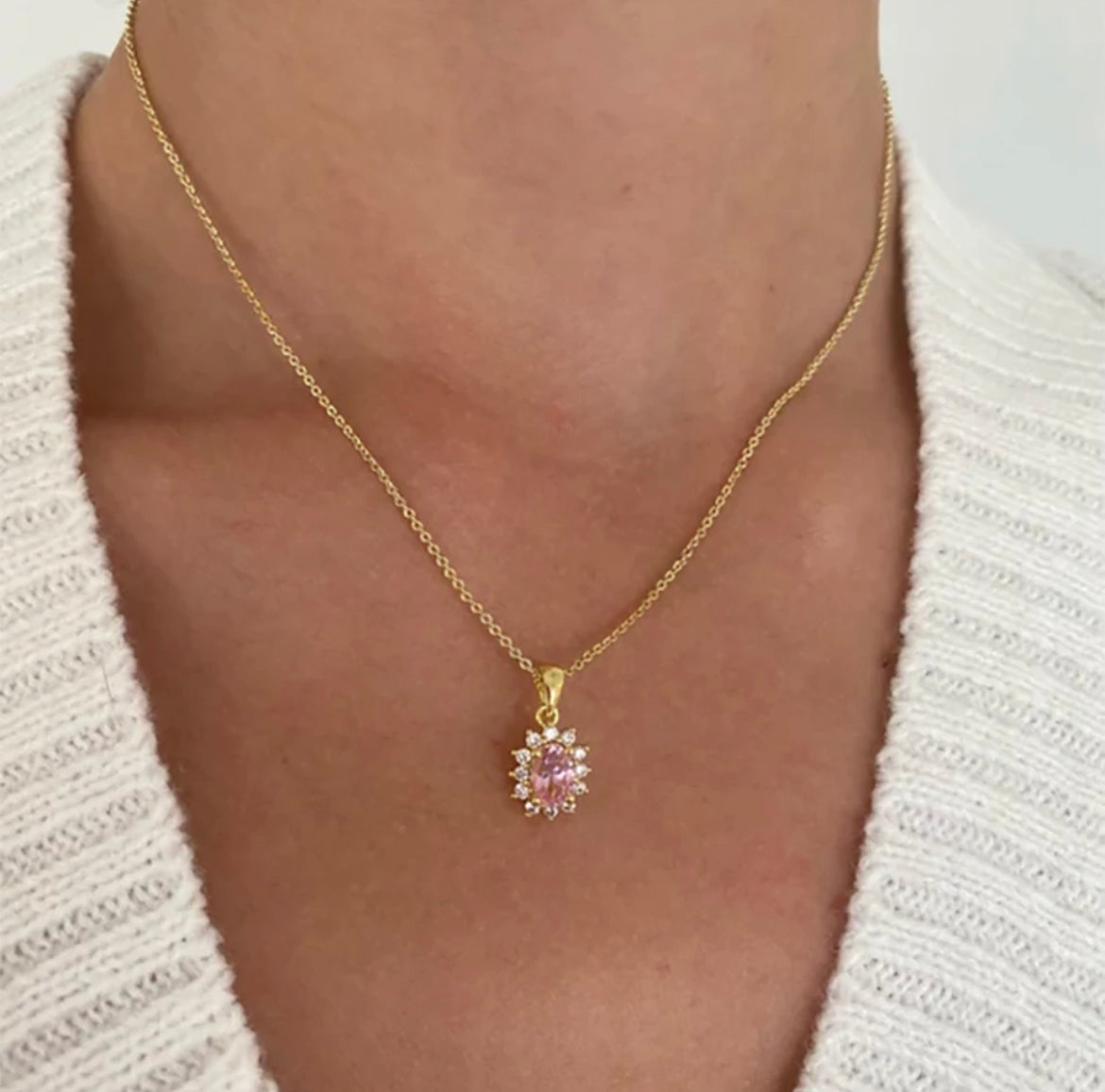 Sapphire Diamond Necklace