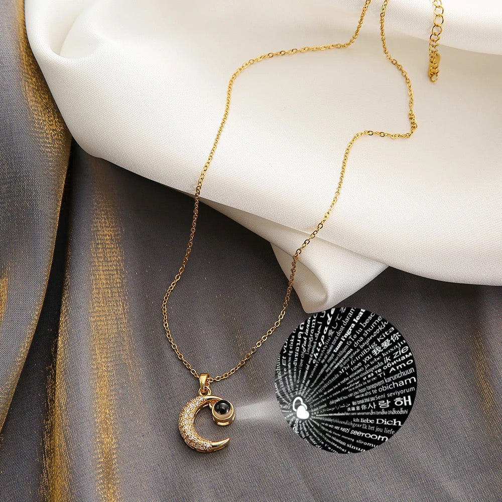 'I Love You' in 100 languages necklace