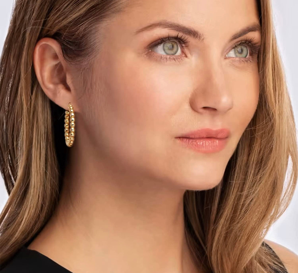 Beaded Hoops