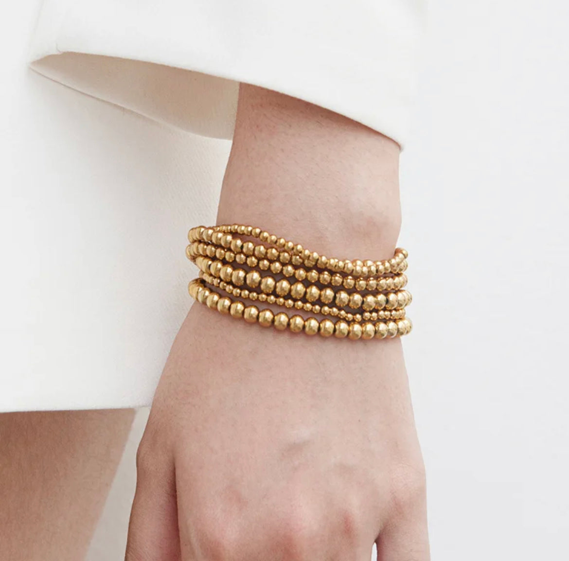 Gold Beaded Bracelet