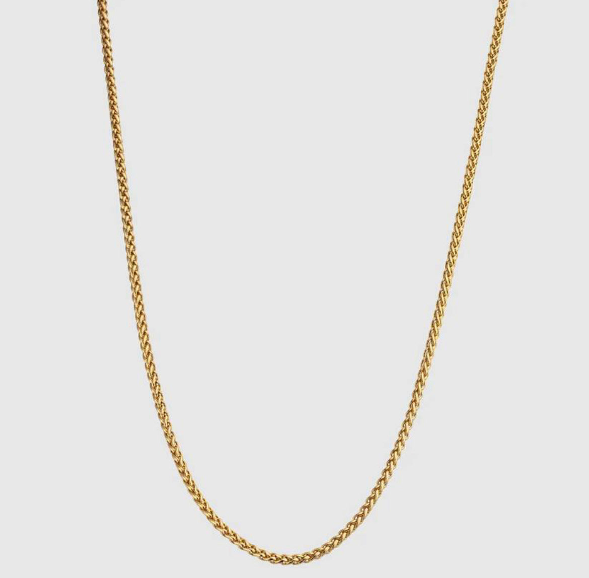 18k Box chain Necklace