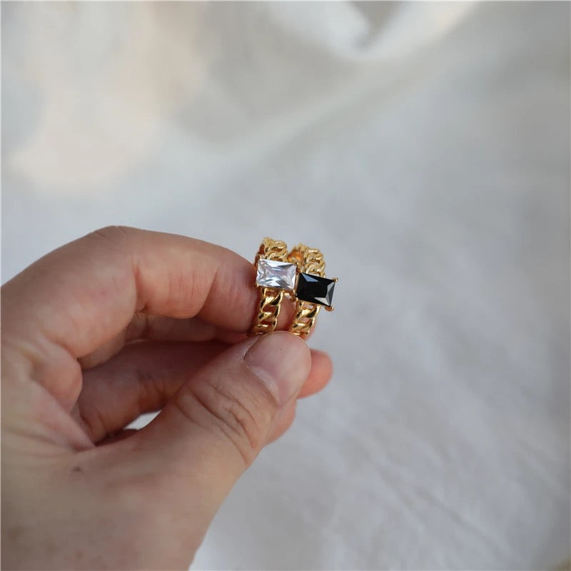 Kate Onyx Cuban Ring
