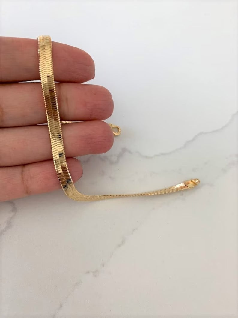 Nysa Herringbone Anklet