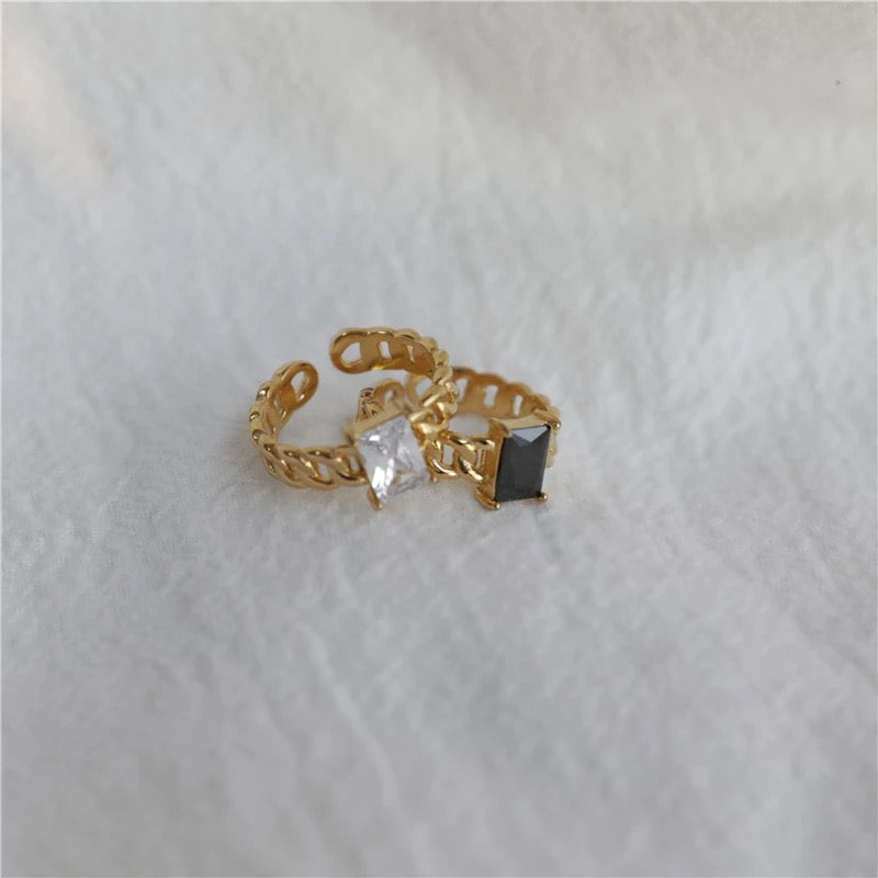 Kate Onyx Cuban Ring