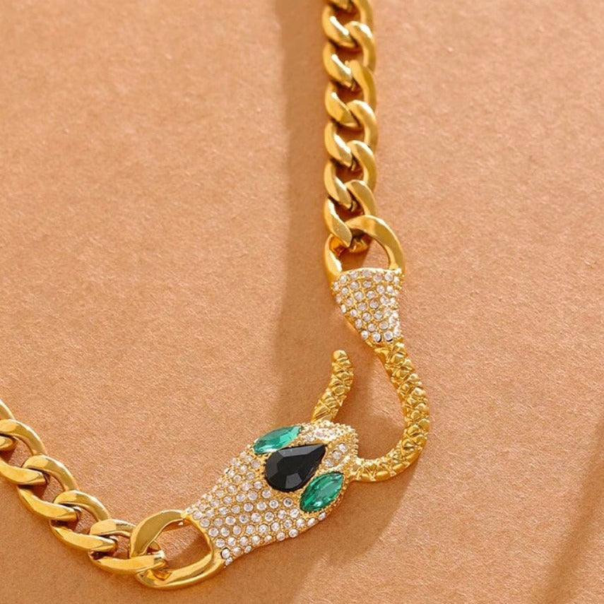 Emerald Panther Necklace