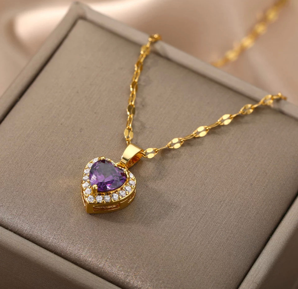 Amethyst Birthstone Necklace
