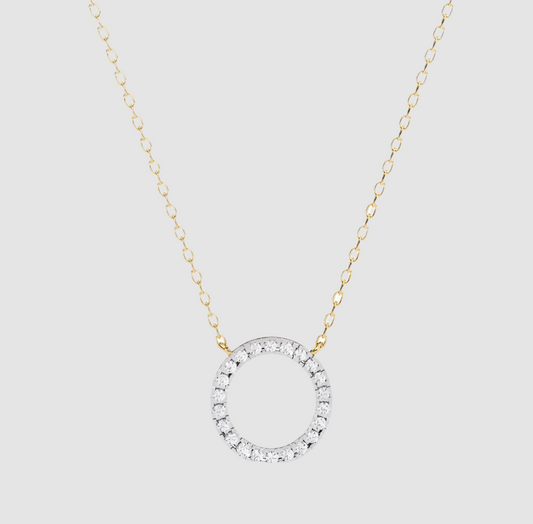 Diamond Halo Necklace
