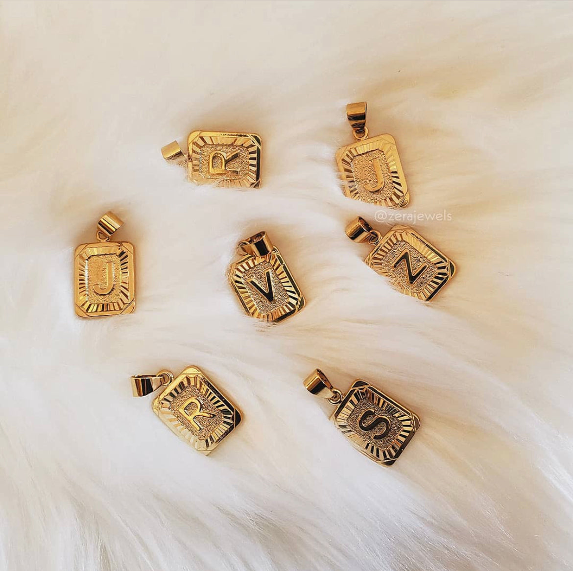 Initial Card Necklace