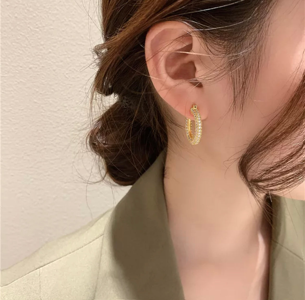 Luxe Diamond Hoops