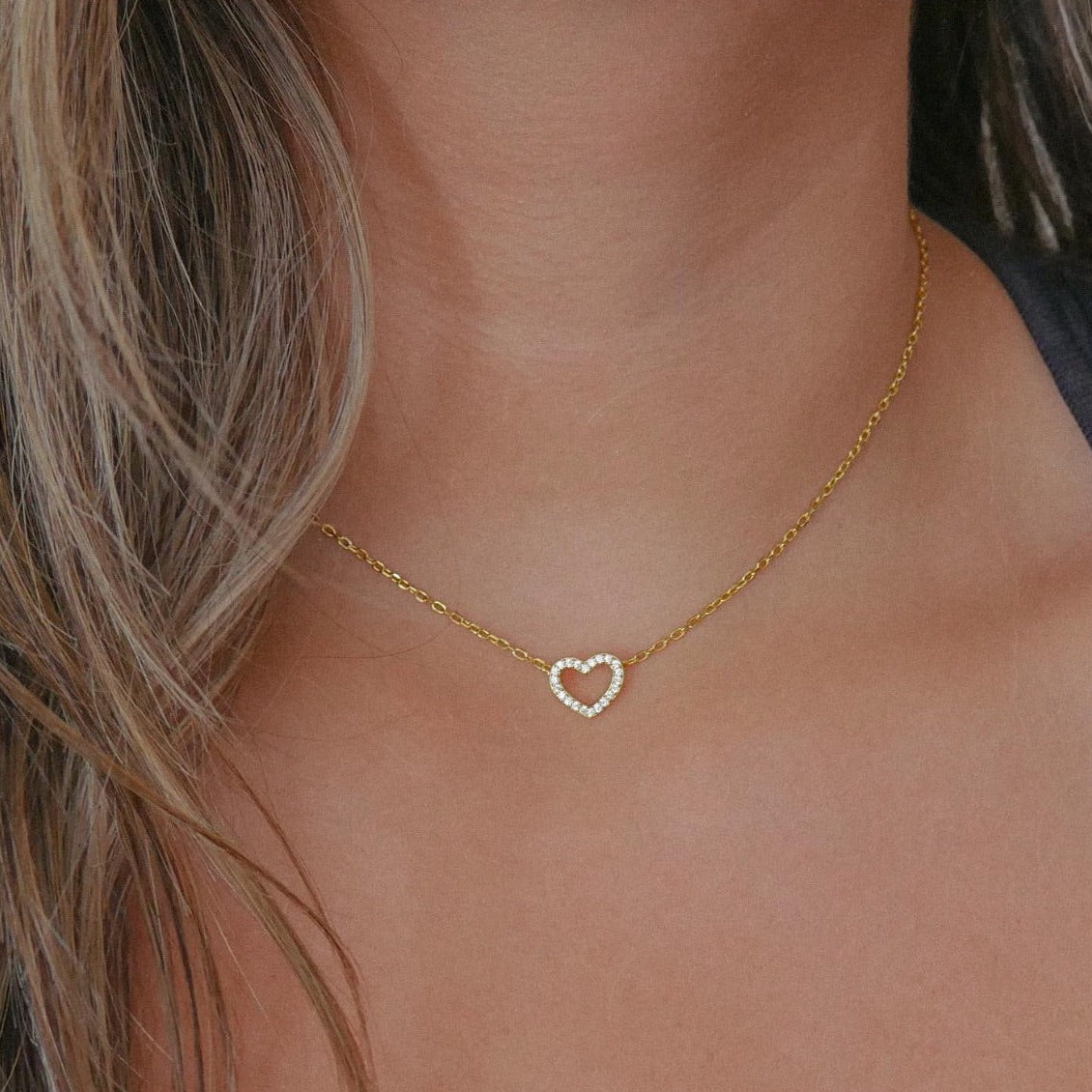 CZ Heart Necklace