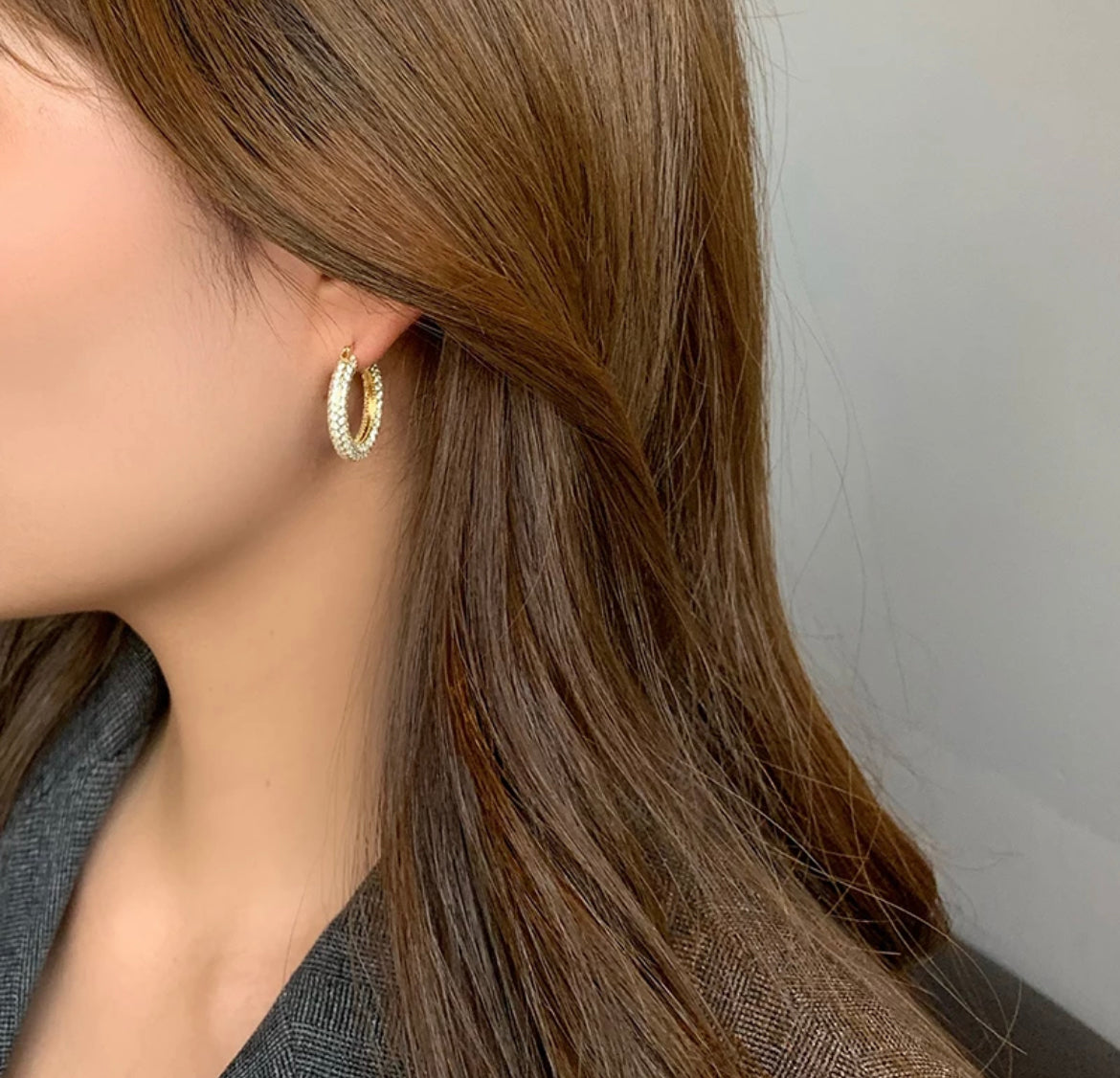 Luxe Diamond Hoops