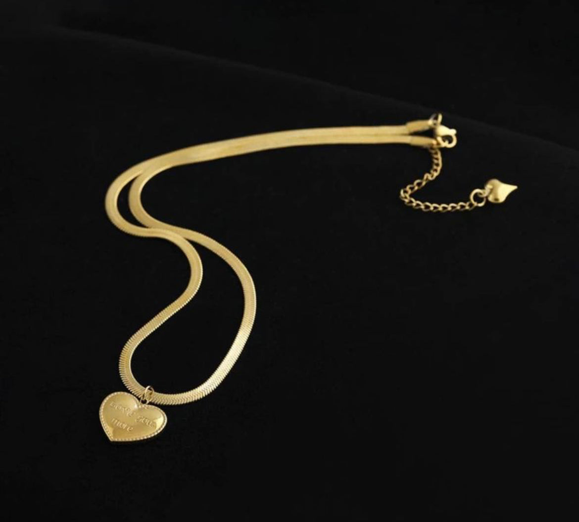 'Love You More' Pendant Necklace